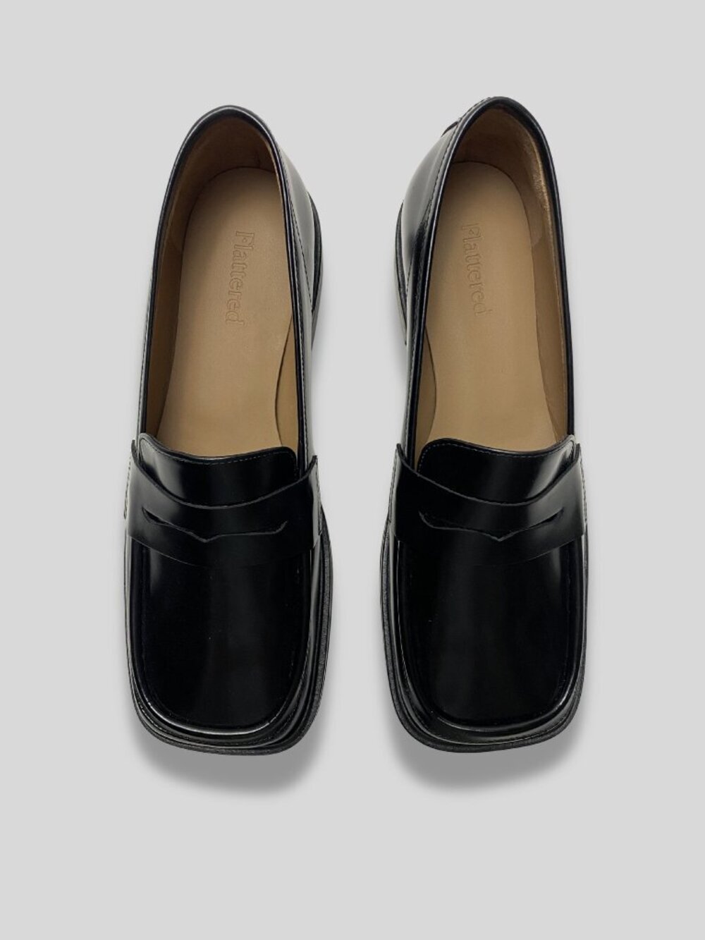 Flattered Ilse Black Penny Loafers Size 37